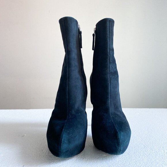 giuseppe  zanotti Black Suede High Heel Booties 39 - Picture 4 of 9